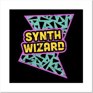 Rad 90s Synth Wizard Posters and Art